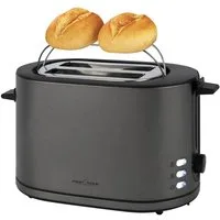 ProfiCook Toaster PC-TA 1291, Toaster 2 Scheiben mit Brötchenaufsatz, 900W