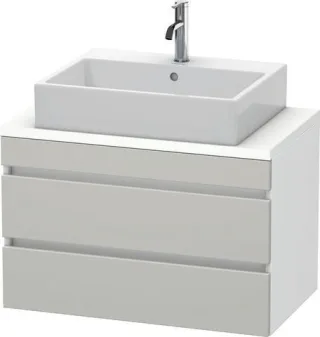 Duravit DuraStyle Konsolenwaschtischunterbau wandhängend Betongrau & Weiß Matt 800x478x512 mm - DS53 DS530700718