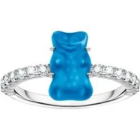 THOMAS SABO Fingerring THOMAS SABO x HARIBO Schmuck: Ring mit Goldbär, mit Kristallglas, Zirkonia (synth)