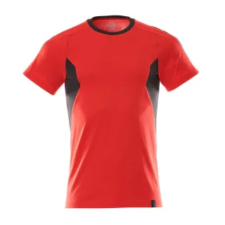 MASCOT Herren T-Shirt Verkehrsrot / Schwarz L - 18382-959-20209-LONE