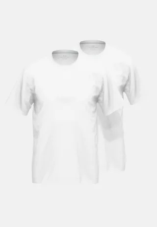 götzburg bodywear - GÖTZBURG Herren T-Shirt uni 2er Pack weiss - Gr. - M