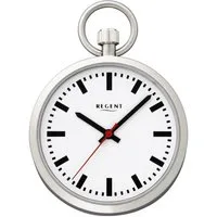Regent Taschenuhr Regent Taschenuhr für Damen Herren P-41, (Analoguhr), Herren Taschenuhr rund, groß (ca. 43mm), Metall verchromt, Elegant