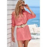 Beachtime by Lascana Longbluse lange Hemdbluse aus Musselinware