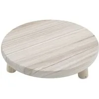 Spetebo Blumenhocker Holz Blumenhocker natur mit 3 Beinen (Anzahl, 1 St., Stück), stabiler Stand