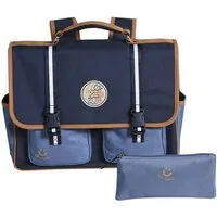 vertbaudet Schulrucksack Jungen-Set: Schultasche & Federmappe COOL SCHOOL