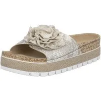 Rieker Pantolette Sommerschuh, Schlappen mit modischem Plateau