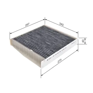 Bosch Aktivkohle-Innenraumfilter Volvo S60 S80 V70 Xc70 Xc90