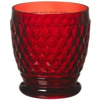 Villeroy & Boch Glas Boston Coloured, Kristallglas, Spülmaschinengeeignet, Rot, Boston, H: 10cm
