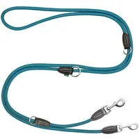 Leisegrün Hundeleine Hundeleine für große Hunde, Hundeleine 3m verstellbar - Petrol, Nylon