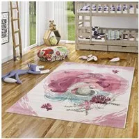 Pergamon Kinderteppich Kinder Teppich Maui Kids Meerjungfrau, Rechteckig, Höhe: 13 mm