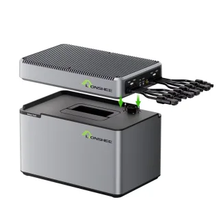[EU Direct] LIONSHEE 1024Wh Balcony Solar Storage System Kit, Plug & Play LiFePO4 Battery With 1600W Solar Hub, Dual 800