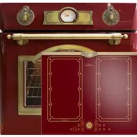 Kaiser Küchengeräte Backofen-Set Herd Set Autark Elektro Einbaubackofen, 60 cm,Teleskop-System, 67L, 8 Funktionen mit Induktionskochfeld 60 cm FREE ZONE mit 2 FLEX Induktions-Zonen EH 6355 RotEm +KCT 6192 FI RotEm,., mit 1-fach-Teleskopauszug