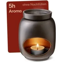 Praknu Duftlampe Duftlampe Keramik 100ml – Teelicht Aromalampe für Öle & Duftwachs (Einzelartikel, 1 St., 1 x Praknu Teelicht Duftlampe Keramik 100 ml – Verdampfen für Öle), Sanftes Verdampfen & Langanhaltender Duft – Diffuser Stövchen