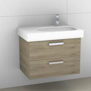 Artiqua 413 Waschtischunterschrank für Citterio 500546 ( ehem. 123675) Sanremo Eiche quer NB, 413-WU 413-WU2L-K102-7144-428