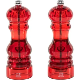 Peugeot Podium Pfeffer- und Salzmühle 18 cm Duo Acryl rot