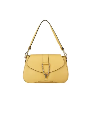 Giulia Monti Schultertasche Ananas Gelb