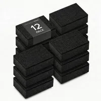 blackswedenhome. Geschirrschwamm Spülschwamm 12 Stück SVAMP Küchenschwamm Schwamm Schwarz, 12 Stück, PU-Schaum, Scheuervlies