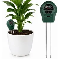 Mucola Feuchtigkeitsmesser Bodenmessgerät 3 in 1 für Pflanzen PH Wert Bodentester Licht Messgerät, (Stück, 1x Feuchtigkeitsmessgerät), Batteriefreier Betrieb