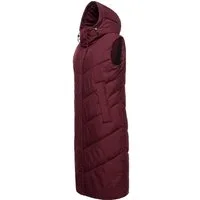 Ragwear Steppweste Suminka Vest Wasserdichte, lange Damen Winterweste