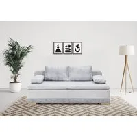 Home affaire Schlafsofa Ben, B: 200 cm, Liegefl. 158x198 cm, Schlaffunktion & Bettkasten, Dauerschlafsofa mit Boxspring
