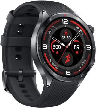 OnePlus Watch 3 [inkl. Silikonarmband schwarz] 46mm Edelstahlgehäuse silber