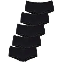 Vivance Panty (5er-Pack) aus elastischer Baumwolle, unifarbene Optik