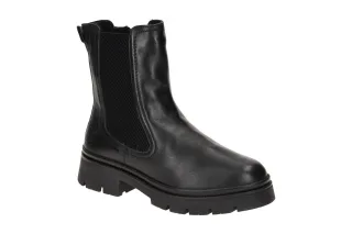 S. Oliver 5-26452-43 001 Damen Winterstiefeletten Schwarz Boots Chelsea Stil