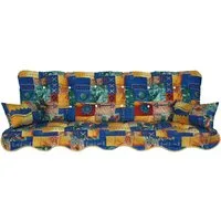 Kühnemuth Auflagekissen Auflagen Set für Hollywoodschaukeln Sitzkissen 180x50 cm Design 260