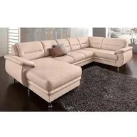 sit&more Wohnlandschaft Mailand U-Form, B: 312 cm, optional Bettfunktion