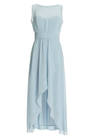 SWING - Abendkleid mit Vokuhila Rock baby blue - Gr. - 36