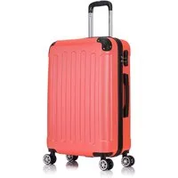 Flexot Hartschalen-Trolley F-2045 Kofferset, 360° Rollen, robuster Reisekoffer, Bordcase, 4 Rollen, Robuster und moderner Koffer mit vier 360° Rollen und Zahlenschloss
