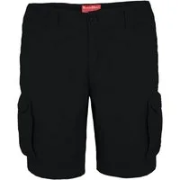 BlauerHafen Cargoshorts Herren Cargo Shorts 100% Baumwolle Hose Normale Passform Bermuda