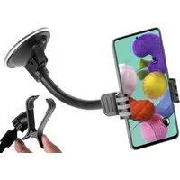 yayago Handy-Halterung Universal KFZ Handy Smartphone Halterung mit Saugnapf + Klemme, (Set, Set, Für alle Handys Smartphones mit einer Breite bis zu 10cm Case friendly)