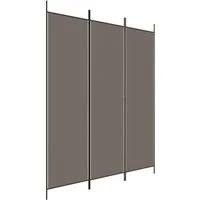 vidaXL Paravent, 3-tlg. Raumteiler Anthrazit 150x220 cm Stoff