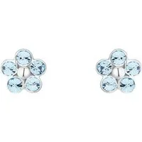 Amor Paar Ohrstecker Blumen, mit Kristallglas