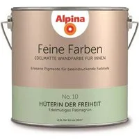 Alpina Wand- und Deckenfarbe Edelmütiges Patinagrün No. 10, Matt, wasserbasiert, ohne Grundierung, hochdeckend
