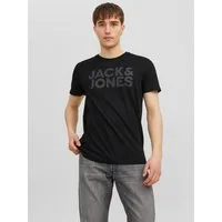 Jack & Jones T-Shirt JJECORP Herren-Tee mit figurbetonter Silhouette bedruckt, modisch, schmal, Baumwolle, Rundhals