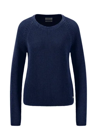FYNCH-HATTON - PULLOVER O-NECK COTTON galaxy blue - Gr. - S