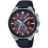 CASIO EDIFICE Chronograph EFS-S630BL-5AVUEF, Solaruhr, Armbanduhr, Herrenuhr,Saphirglas, Stoppfunktion,Lederarmband