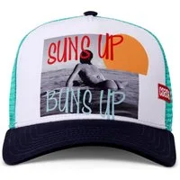 Coastal Trucker Cap COASTAL HFT Suns Up White/Navy/Turquoise (Basecap, Meshcap, Trucker Kappe)