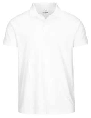 COMMANDER Finest Clothing - (S)-NOS 2-Knopf Poloshirt 1/2 clean white - Gr. - XL