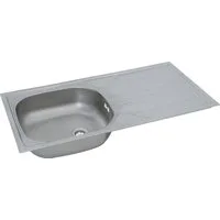RESPEKTA Einbauspüle respekta Einbauspüle Edelstahl 860 x 435 mm