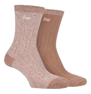 Jeep - 2er-Pack Damen Supersoft Wanderstiefel Socken