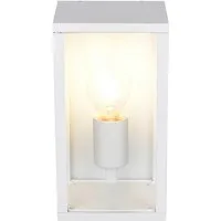TRIO Leuchten Außen-Wandleuchte GARONNE, Fassadenbeleuchtung, Wandlampe exkl 1x E27 max 60W, IP44, Leuchtmittel wechselbar, warmweiß - kaltweiß, Wandleuchte Garten Terrasse, mit Glasschirm Höhe 26cm Breite 14cm