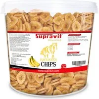 Supravit Bananenchips - Knusprig getrocknete Bananenchips als Pferdeleckerlis Banane, Ergänzungsfutter für: Pferd