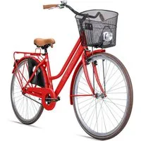 bergsteiger Cityrad Amsterdam 26, 28 Zoll Damenfahrrad, ab 150 cm, Korb, 1 Gang, V-Bremse & Rücktrittbremse