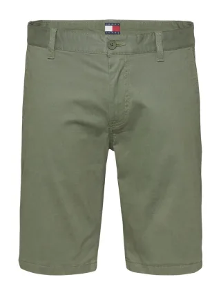 Tommy Jeans - Scanton Slim Fit Chino-Shorts grün - Gr. - 30/NI