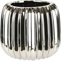 I.GE.A. Dekovase Vase aus Keramik (1 St), Dekovase Blumenvase Modern für Tischdeko Tischvase Deko Trockenblume