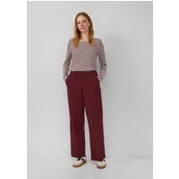 s.Oliver Chinos Hose Wide-Leg-Hose aus Struktur-Jersey