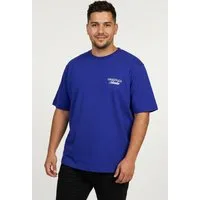 Jack & Jones PlusSize Kurzarmshirt JORNORREBRO TYPO TEE SS CREW NECK PLS Baumwolle, regular fit